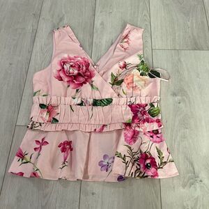 Express Pink Floral Women's Top